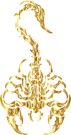 Sleek Tribal Scorpion Gold