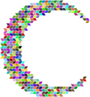 Prismatic Crescent Rhomboidal Mosaic