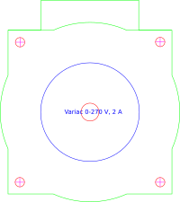 RSA Variac 0-270 V, 2 A