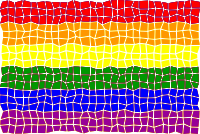 Rainbow flag mosaic