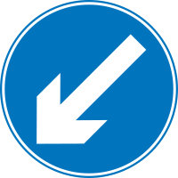 Roadsign Keep left