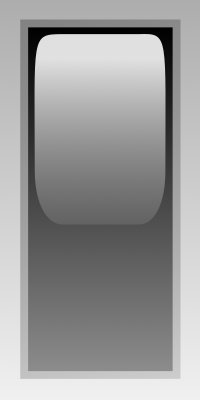 led rectangular v black