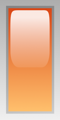 led rectangular h orange