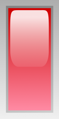 led rectangular v red
