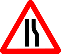 Roadsign narrows