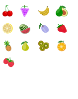Fruit Icons 1 package