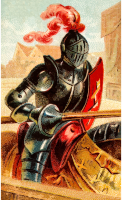 Cigarette card - Knight's Lance