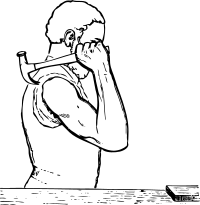 shoulder position for hammering