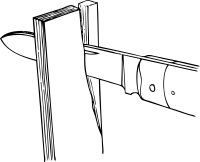 splitting partially across the grain