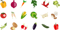 Vegetable Icons 1 package