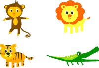 Animals stickers