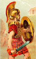 Cigarette card - Greek Sword