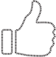 Thumbs Up Piano Keys