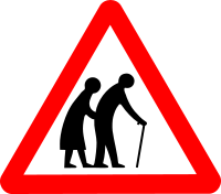 Roadsign old folks