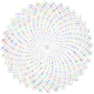 Striped Pinwheel Prismatic II