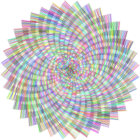 Striped Pinwheel Prismatic III