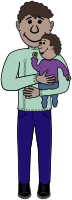 African Father and Kid