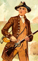Cigarette card - Flint Lock Musket