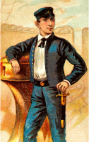 Cigarette card - Midshipman's Dirk