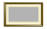 Golden picture frame 2:1 aspect ratio (content)