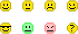 Pixel Emoticons (10px)