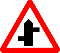 Roadsign staggered