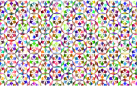 Prismatic Floral Pattern 3 Variation 3 No Background