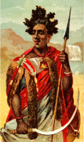 Cigarette card - Abyssinian Spear