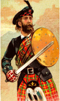 Cigarette card - Scotch Claymore