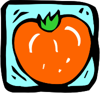 Food and drink icon - persimmon