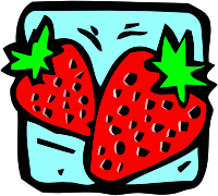 Food and drink icon - strawberry