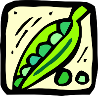 Food and drink icon - peas