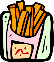 Food and drink icon - fries