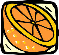 Food and drink icon - orange