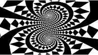 Abstract Retro Checkered Design
