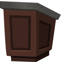 Podium - wood with granite top - from Glitch