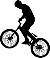 Man On Bike Silhouette