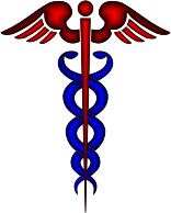 Caduceus Red And Blue