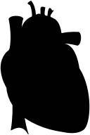 Realistic Heart Silhouette