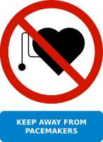 No Pacemakers Sign
