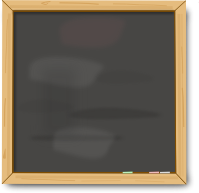 Blank chalk board