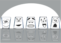 Glasses comic background