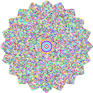 Geometric Tiled Design Prismatic