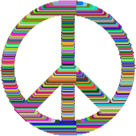 Technicolor Peace Sign