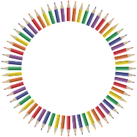 Colorful Pencils Frame 4