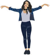 Untroubled Woman Illustration