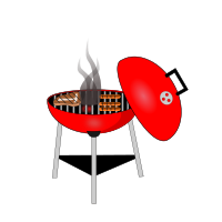 Red BBQ Grill