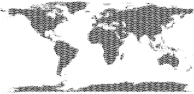 World Map Bubbles