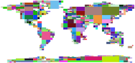 World Map Blocks Prismatic