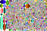 Random Ellipse Background Prismatic 3